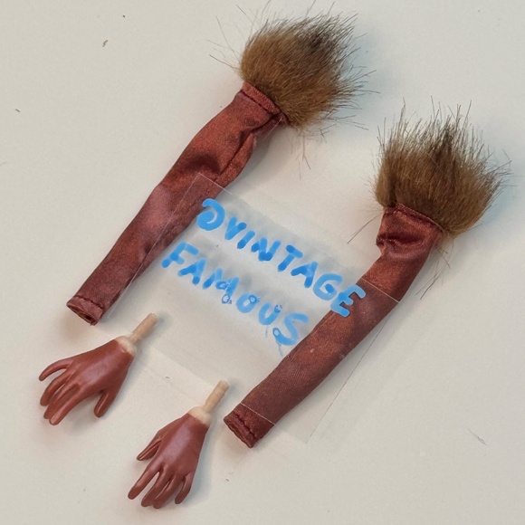 Integrity Long Gloves Fur Brown GLOVED HANDS Fashion Royalty Eugenia Doll FR IT - Picture 2 of 4